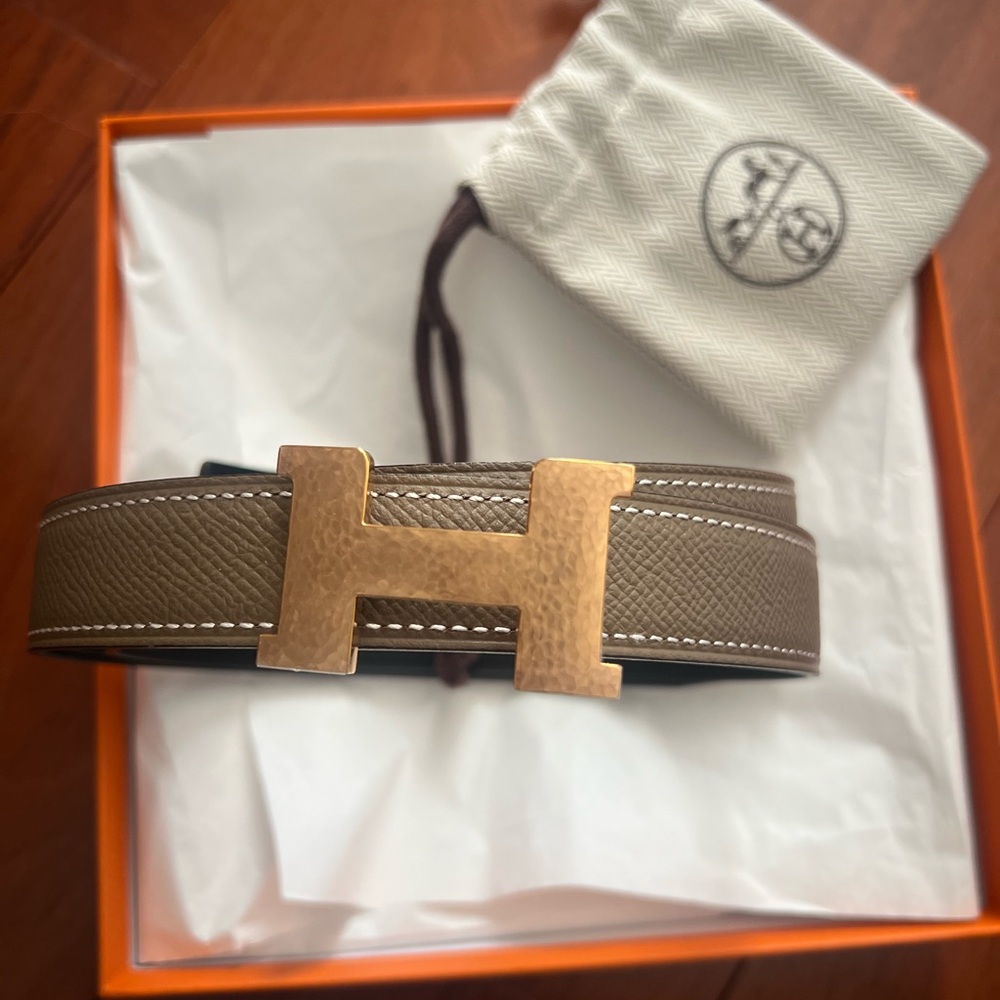 Hermes Belt . Size 80. Etoupe